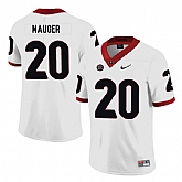 Georgia Bulldogs 20 Quincy Mauger White Nike College Football Jersey Dzhi,baseball caps,new era cap wholesale,wholesale hats
